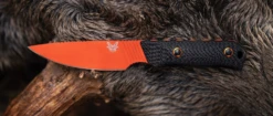 Benchmade Raghorn CPM-CruWear Steel, Carbon Fibre Handle Hunting Fixed Blade Knife, Boltaron Sheath 17 Benchmade Raghorn CPM-CruWear Steel, Carbon Fibre Handle Hunting Fixed Blade Knife, Boltaron Sheath -Knives Store B15600OR