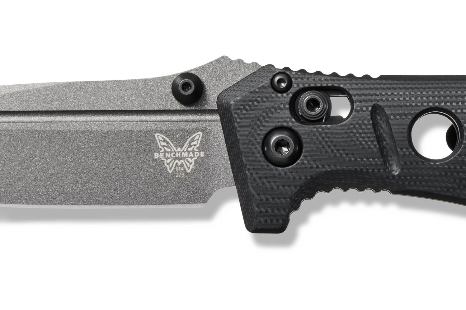 Benchmade Mini ADAMAS Grey CPM-CruWear® Steel Black Handle Folder Knife - 273GY-1 7 Benchmade Mini ADAMAS Grey CPM-CruWear® Steel Black Handle Folder Knife - 273GY-1 - Image 5