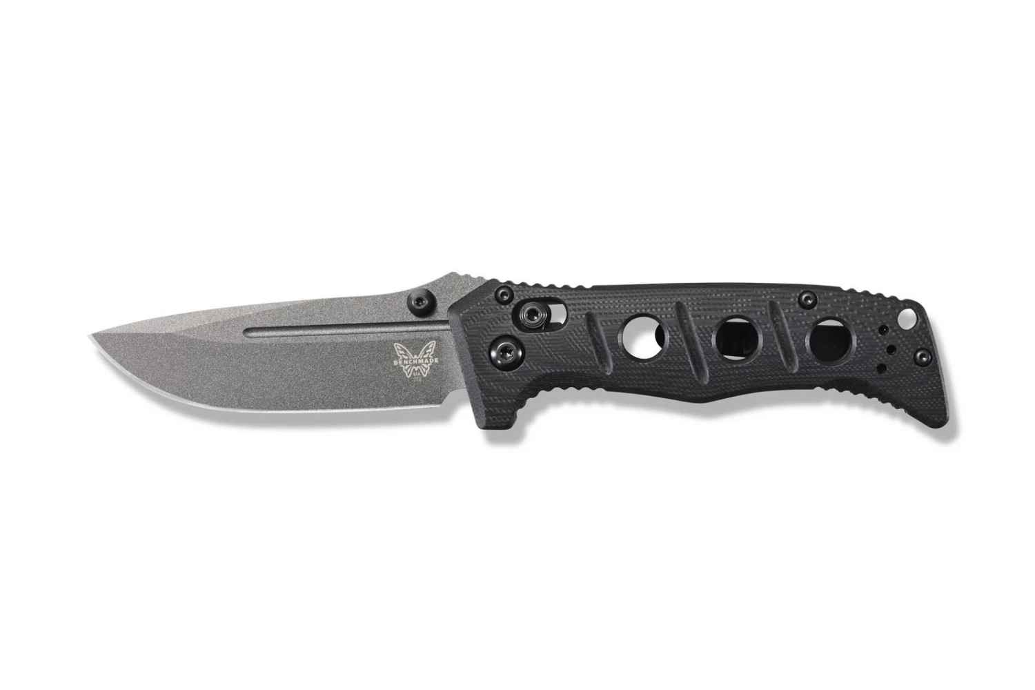 Benchmade Mini ADAMAS Grey CPM-CruWear® Steel Black Handle Folder Knife - 273GY-1 3 Benchmade Mini ADAMAS Grey CPM-CruWear® Steel Black Handle Folder Knife - 273GY-1