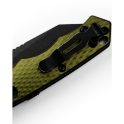 Benchmade Full Immunity Black CPM-M4 Steel Woodland Green Aluminium Handle Folder Knife - 290BK-2 -Knives Store B290BK 2 5