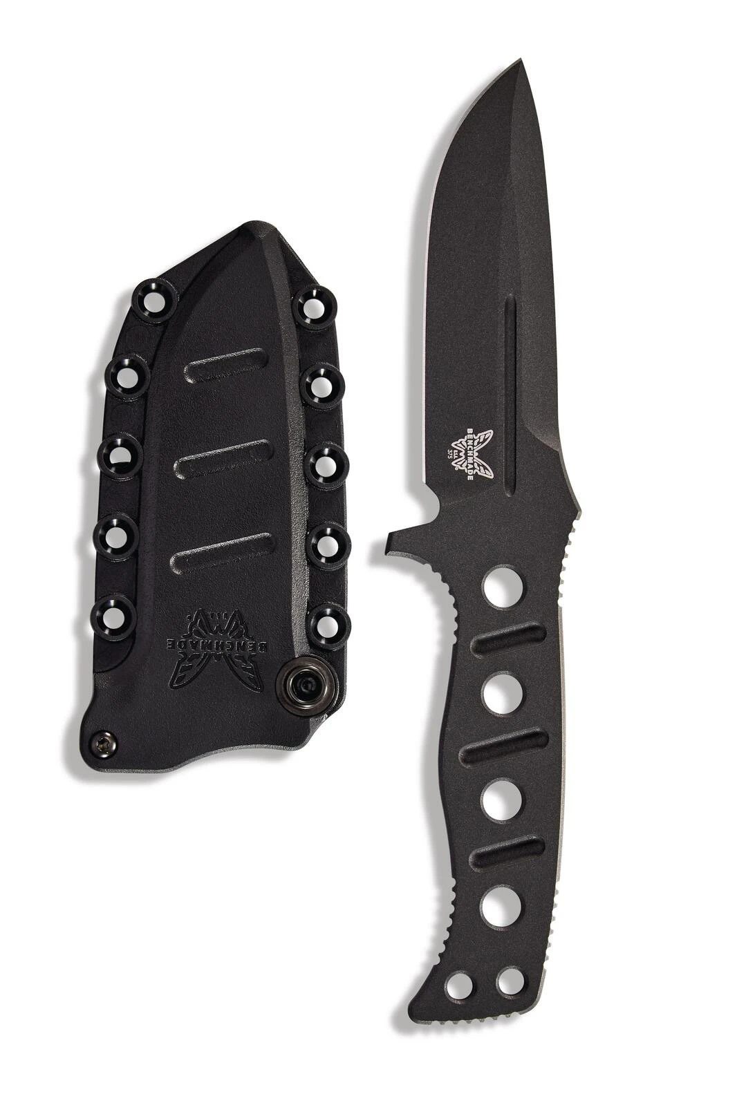 Benchmade ADAMAS CPM-CruWear® Steel Black Fixed Blade Knife, PIM Sheath - 375BK-1 3 Benchmade ADAMAS CPM-CruWear® Steel Black Fixed Blade Knife, PIM Sheath - 375BK-1