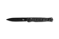 Benchmade Thompson SOCP Black D2 Steel Black Handle Folder Knife - 391BK