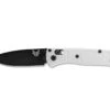 Benchmade Mini Bugout Black CPM30V Steel White Handle Folder Knife - 533BK-1 2 Benchmade Mini Bugout Black CPM30V Steel White Handle Folder Knife - 533BK-1 -Knives Store B533BK 1