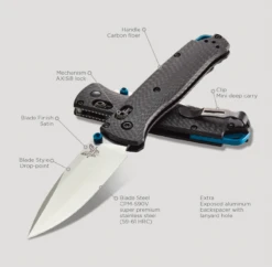 Benchmade Bugout CPM-S90V Steel Carbon Fibre Handle Folder Knife - B535-3 13 Benchmade Bugout CPM-S90V Steel Carbon Fibre Handle Folder Knife - B535-3 -Knives Store B535 3