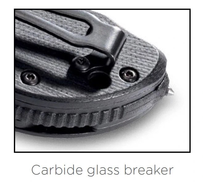 Benchmade Triage N680 Steel Rescue Folder Knife With Stap Cutter / Glass Breaker - 916SBK 4 Benchmade Triage N680 Steel Rescue Folder Knife With Stap Cutter / Glass Breaker - 916SBK - Image 2