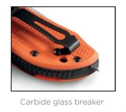 Benchmade Triage N680 Steel Orange G10 Rescue Folder Knife With Stap Cutter / Glass Breaker - 916SBK