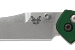 Benchmade Mini Osborne CPMS30V Steel Reverse Tanto Green Folder Knife - 945 -Knives Store B945 2