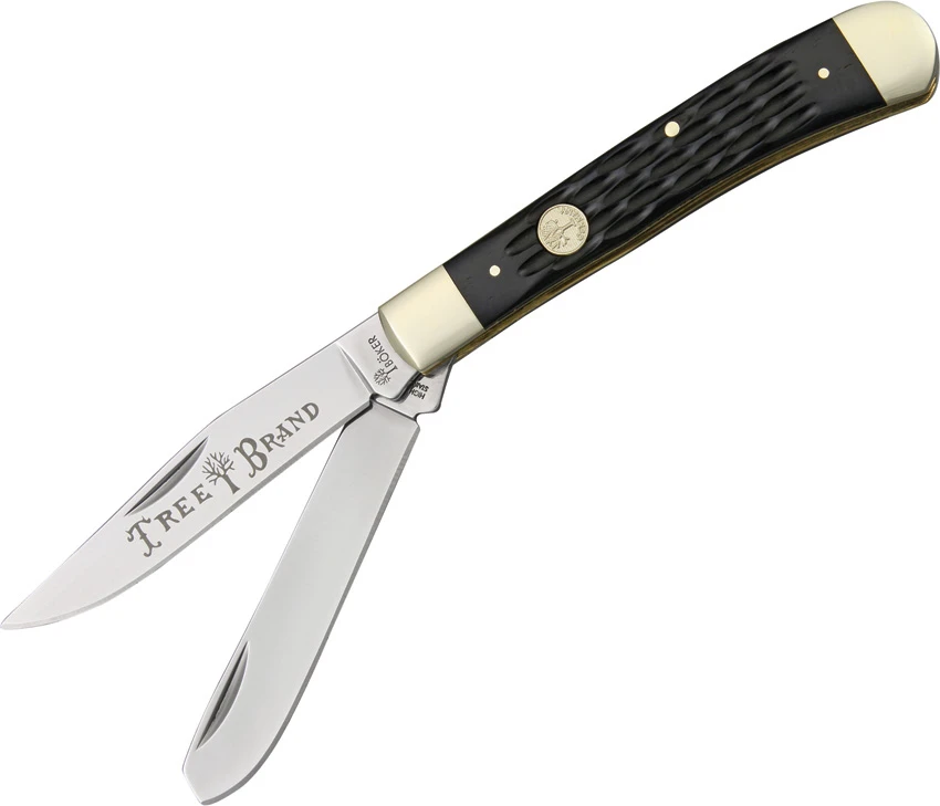 Boker Traditional Series Trapper Jigged Black Bone Folding Knife 110733 3 Boker Traditional Series Trapper Jigged Black Bone Folding Knife 110733