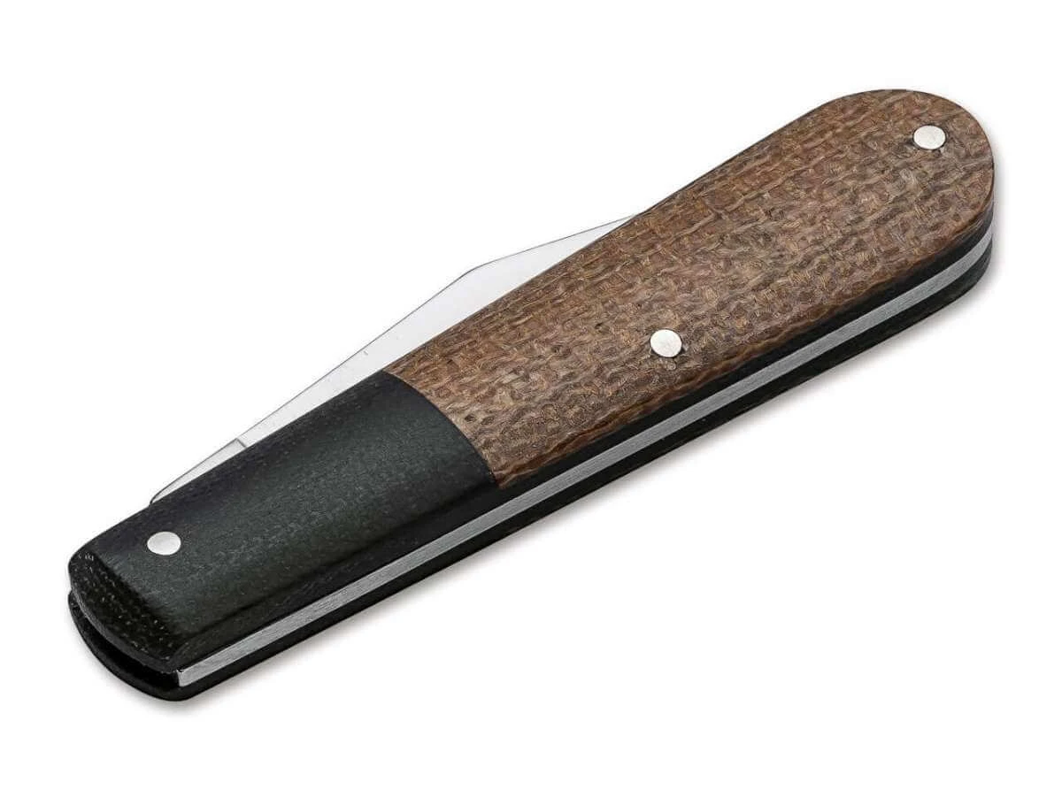Boker Barlow Integral Burlap Micarta Brown Folder Knife 110943 3 Boker Barlow Integral Burlap Micarta Brown Folder Knife 110943
