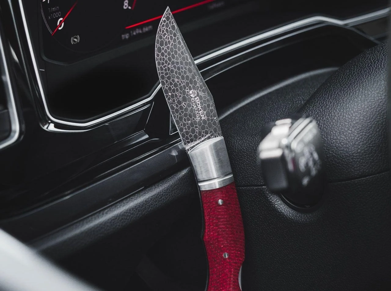 Boker Boxer Dragonskin Damascus Lockback Folder Knife 111025DAM 4 Boker Boxer Dragonskin Damascus Lockback Folder Knife 111025DAM - Image 2