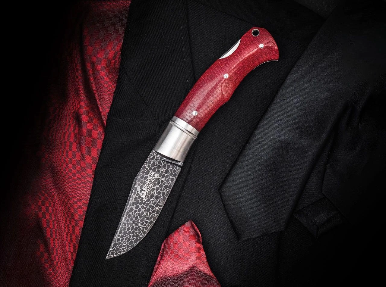 Boker Boxer Dragonskin Damascus Lockback Folder Knife 111025DAM 5 Boker Boxer Dragonskin Damascus Lockback Folder Knife 111025DAM - Image 3