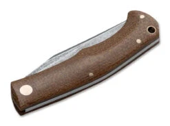 Boker Boxer EDC Brown Burlap Micarta Lockback Folder Knife 111029