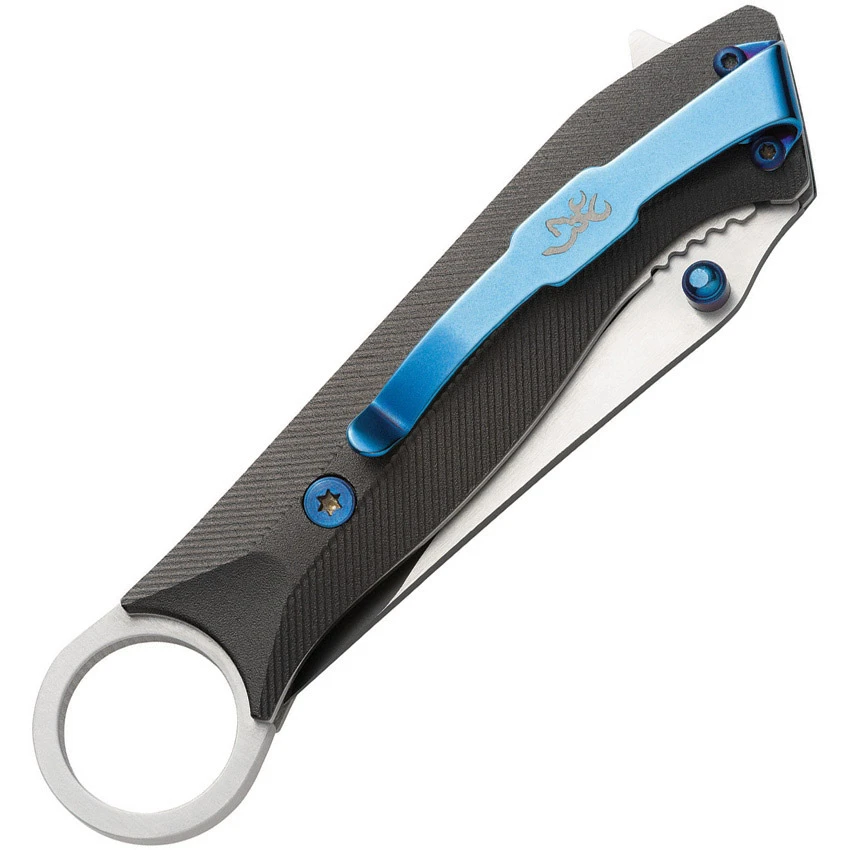 Browning Finger Hole Folder Knife - Model 0377 3 Browning Finger Hole Folder Knife - Model 0377