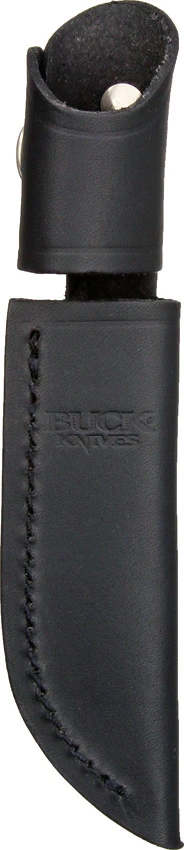 Buck Leather Sheath For 102 Woodsman Fixed Blade Knife - Black