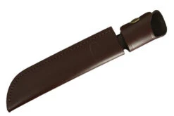 Buck Leather Sheath For 120 General Fixed Blade Knife - Burgundy