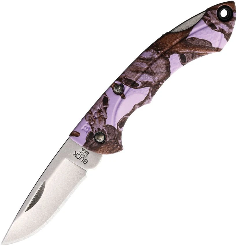Buck Nano Bantam, Folding Knife 283CMS16, Purple Camo Handle 3 Buck Nano Bantam, Folding Knife 283CMS16, Purple Camo Handle