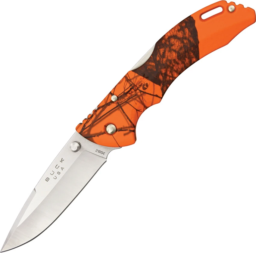 Buck Bantam BLW, Folding Knife 285CMS9, Mossy Oak® Blaze Camo Handle 3 Buck Bantam BLW, Folding Knife 285CMS9, Mossy Oak® Blaze Camo Handle