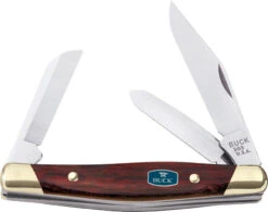 Buck Cadet Rosewood Dymondwood Stockman Folding Knife 303RWS