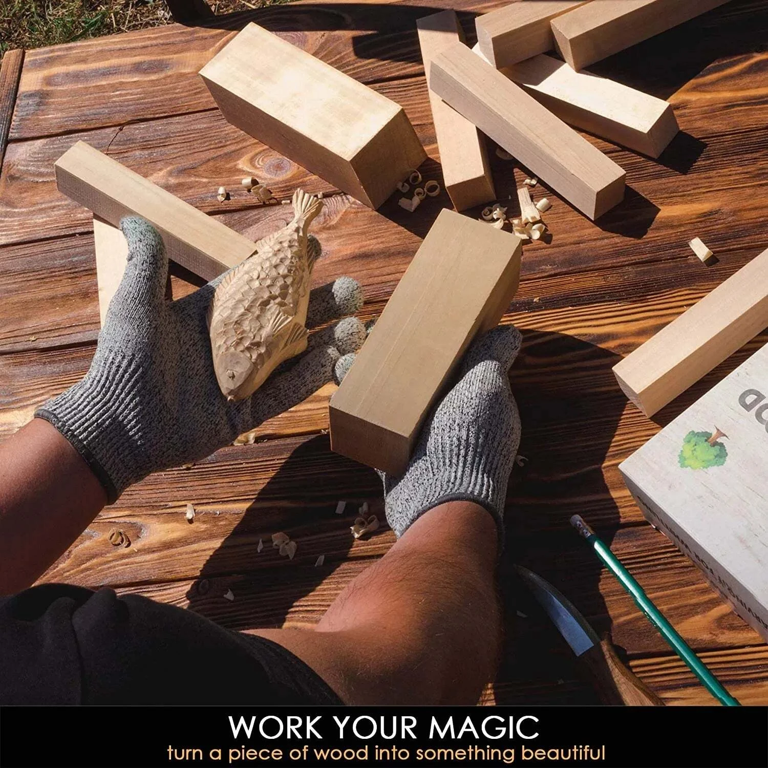 BeaverCraft BW10 – Wood Carving Basswood Block 10pcs Set 5 BeaverCraft BW10 – Wood Carving Basswood Block 10pcs Set - Image 3