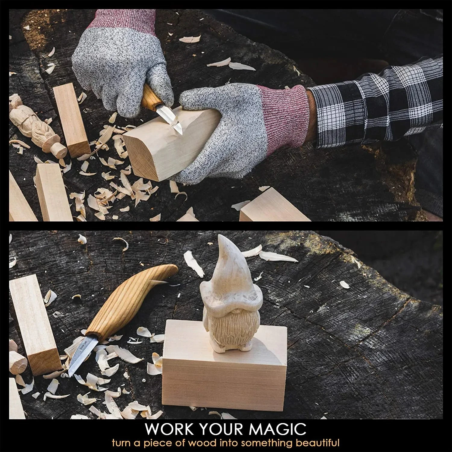 BeaverCraft BW12 – Wood Carving Basswood Block 12pcs Set 4 BeaverCraft BW12 – Wood Carving Basswood Block 12pcs Set - Image 2