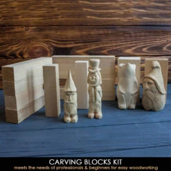 BeaverCraft BW12 – Wood Carving Basswood Block 12pcs Set