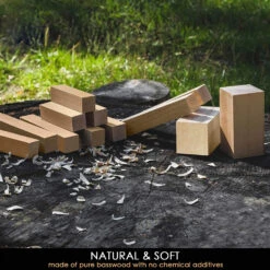 BeaverCraft BW12 – Wood Carving Basswood Block 12pcs Set 12 BeaverCraft BW12 – Wood Carving Basswood Block 12pcs Set -Knives Store BVCBW12 3