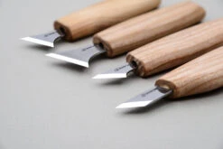 BeaverCraft S05 – Geometric Carving Tool Set (4 Knives In Roll)