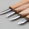 BeaverCraft S07 – Basic Carving Tool Set (4 Knives In Roll) 2 BeaverCraft S07 – Basic Carving Tool Set (4 Knives In Roll) -Knives Store BVCS07