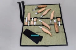 BeaverCraft S10 – Wood Carving Tool Set (12 Knives + Accessories In Roll) -Knives Store BVCS10 2