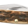 Case Amber Bone Peach Seed Jig (SS) Stockman Folder Knife #00128 2 Case Amber Bone Peach Seed Jig (SS) Stockman Folder Knife #00128 -Knives Store CA00128