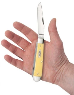 Case Yellow Synthetic (CS) Large Trapper Folder Knife #00161 10 Case Yellow Synthetic (CS) Large Trapper Folder Knife #00161 -Knives Store CA00161 2