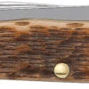Case Amber Bone Peach Seed Jig (CS) Large Trapper Folder Knife #00163 2 Case Amber Bone Peach Seed Jig (CS) Large Trapper Folder Knife #00163 -Knives Store CA00163