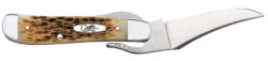 Case Amber Bone Peach Seed Jig (SS) Russlock Folder Knife #00260 8 Case Amber Bone Peach Seed Jig (SS) Russlock Folder Knife #00260 -Knives Store CA00260 1