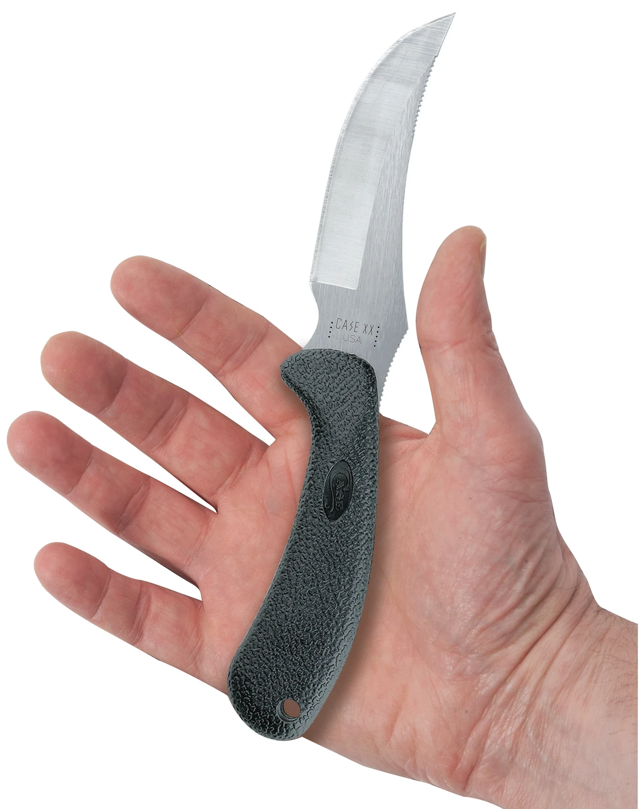 Case Lightweight Synthetic 4" Black Ridgeback Hunter Fixed Blade Knife With Sheath #362 5 Case Lightweight Synthetic 4" Black Ridgeback Hunter Fixed Blade Knife With Sheath #362 - Image 3