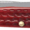 Case Pocket Worn Corn Cob Jig Old Red Bone (SS) Large Trapper Folder Knife #00783