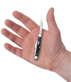 Case Rogers Corn Cob Jig Blue Bone (SS) Medium Stockman Folder Knife #02806 -Knives Store CA02806 2