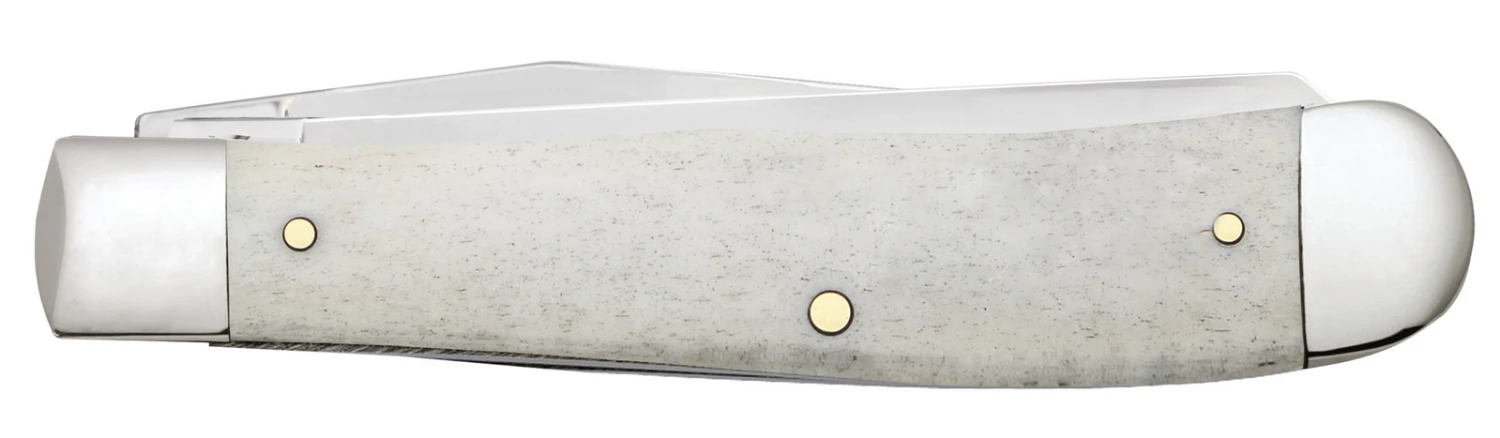 Case Psalm 23 Smooth Natural Bone (SS) Trapper Folder Knife #08795 3 Case Psalm 23 Smooth Natural Bone (SS) Trapper Folder Knife #08795
