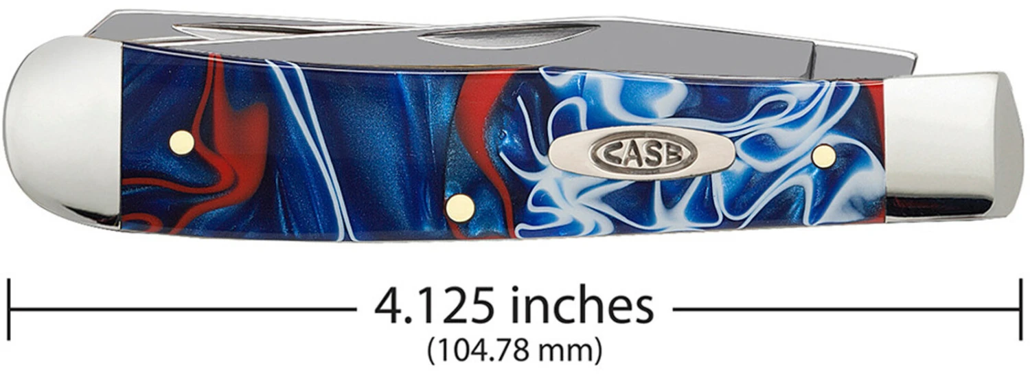 Case Patriotic Kirinite® (SS) Large Trapper Folder Knife #11200 3 Case Patriotic Kirinite® (SS) Large Trapper Folder Knife #11200