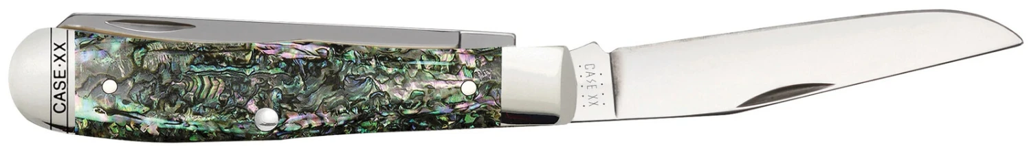 Case Abalone (SS) Large Trapper Folder Knife #12000 5 Case Abalone (SS) Large Trapper Folder Knife #12000 - Image 3