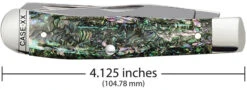 Case Abalone (SS) Large Trapper Folder Knife #12000