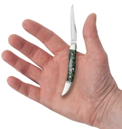 Case Abalone (SS) Small Texas Toothpick Folder Knife #12002 -Knives Store CA12002 2