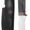 Case Buffalo Horn 4" Guthook Hunter Skinner Hunter Fixed Blade Knife With Sheath #17914 -Knives Store CA17914
