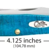 Case Sawcut Jig Caribbean Blue Bone (SS) Large Trapper Folder Knife #25592 2 Case Sawcut Jig Caribbean Blue Bone (SS) Large Trapper Folder Knife #25592 -Knives Store CA25592