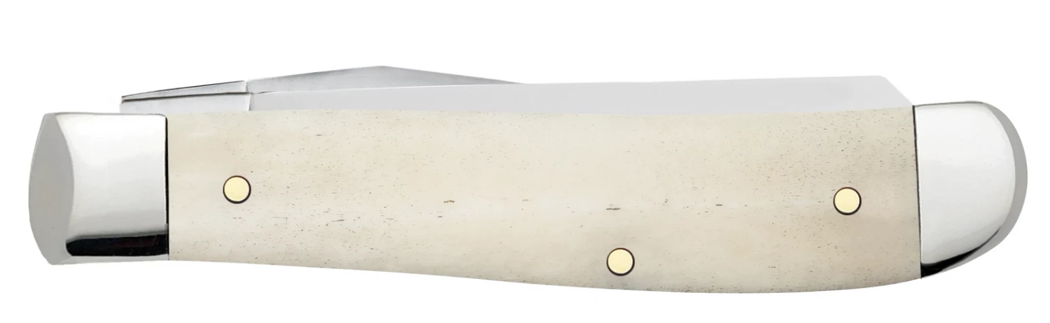 Case Embellished Smooth Natural Bone (SS) Golfer's Knife W/ Divot Tool #27610 3 Case Embellished Smooth Natural Bone (SS) Golfer's Knife W/ Divot Tool #27610