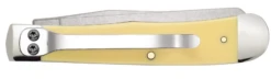 Case Yellow Synthetic (CS) Large Trapper Folder Knife W/ Pocket Clip #30114