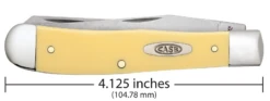 Case Yellow Synthetic (CS) Large Trapper Folder Knife W/ Pocket Clip #30114 10 Case Yellow Synthetic (CS) Large Trapper Folder Knife W/ Pocket Clip #30114 -Knives Store CA30114 3