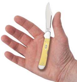 Case Yellow Synthetic (CV) Mini Copperlock Folder Knife #30116 -Knives Store CA30116 3
