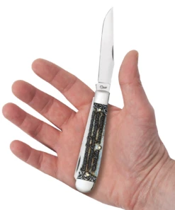 Case Gift Boxed Serenity Prayer Natural Bone (SS) Trapper Folder Knife #38822 9 Case Gift Boxed Serenity Prayer Natural Bone (SS) Trapper Folder Knife #38822 -Knives Store CA38822 2