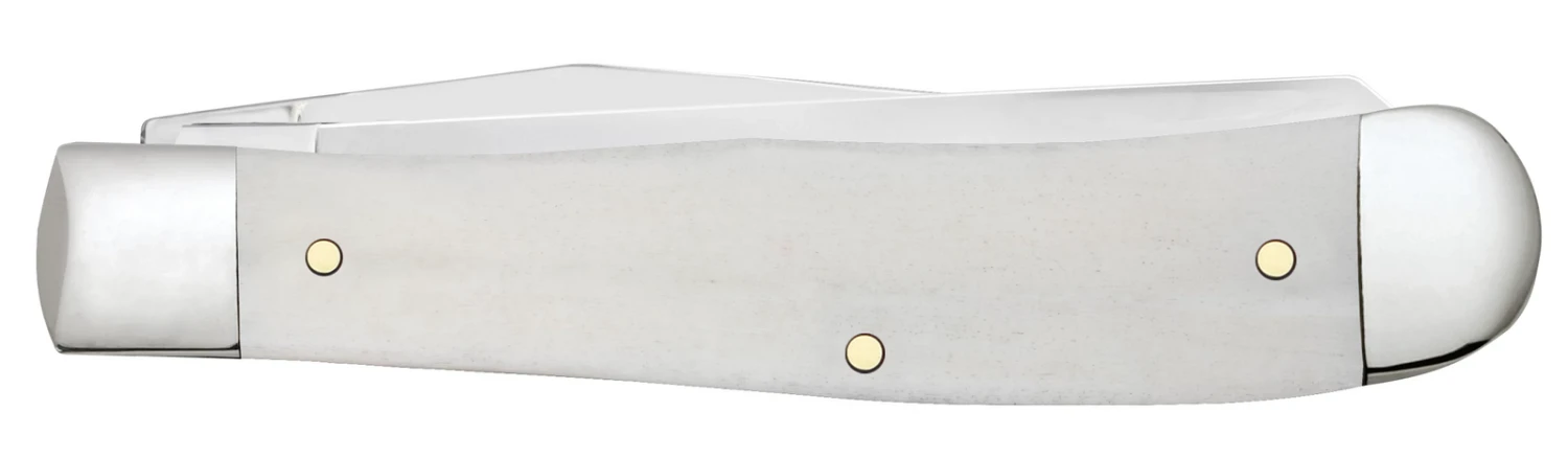 Case War Series Iraqi Freedom Embellished Smooth Natural Bone (SS) Large Trapper Folder Knife #50954 3 Case War Series Iraqi Freedom Embellished Smooth Natural Bone (SS) Large Trapper Folder Knife #50954