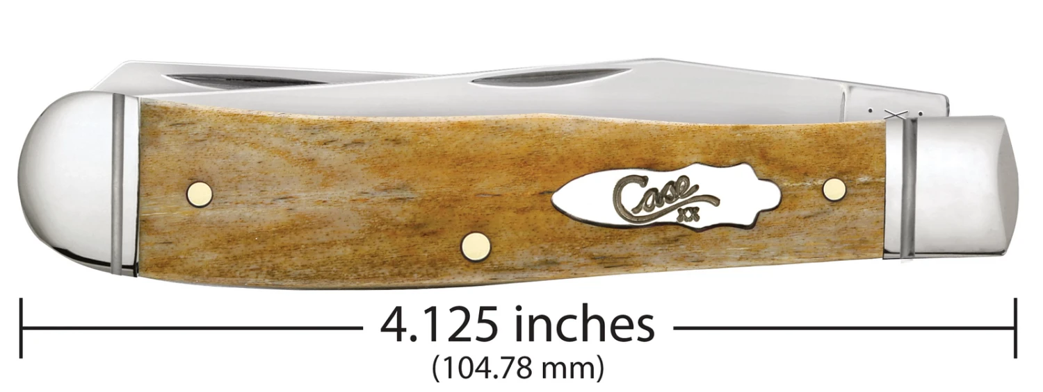 Case Smooth Antique Bone (SS) Large Trapper Folder Knife #58182 5 Case Smooth Antique Bone (SS) Large Trapper Folder Knife #58182 - Image 4